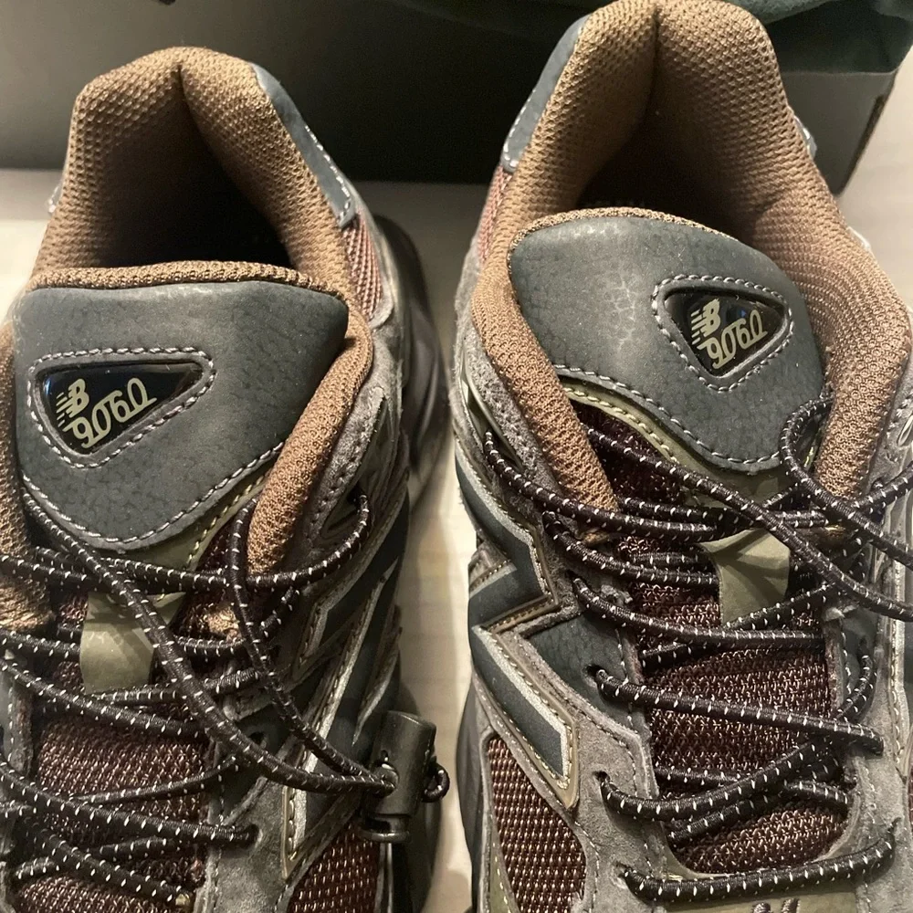 New Balance Men’s 9060 Dark Moss Sneakers - Picture 13 of 16